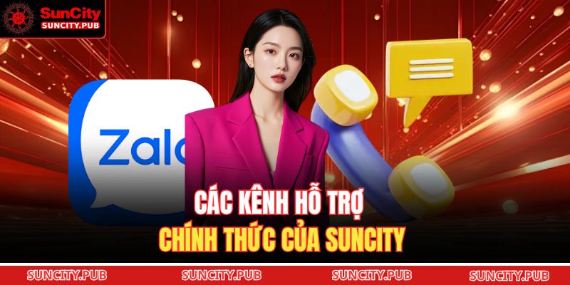 Các kênh hỗ trợ chính thức của SUNCITY